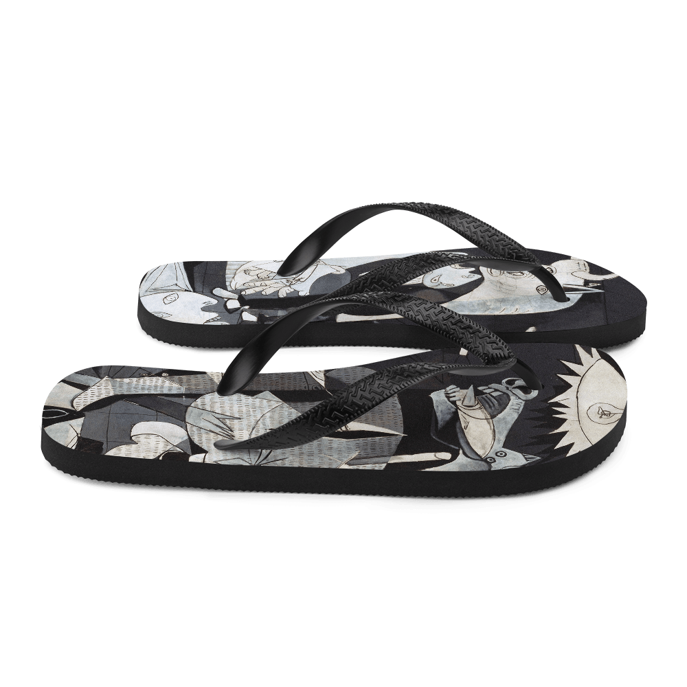 Pablo Picasso Guernica 1937 Artwork Flip-Flops by Art-O-Rama Shop - Vysn