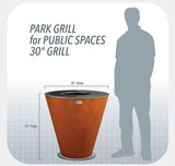 Park Grills For Public Spaces and High Traffic by Arteflame Outdoor Grills - Vysn