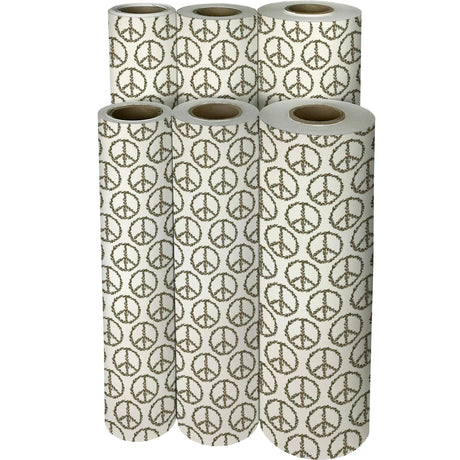 Peace Christmas Gift Wrap by Present Paper - Vysn