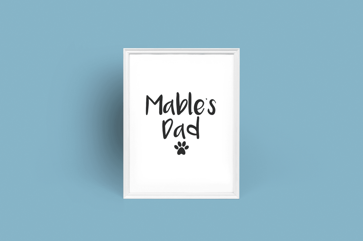 Personalised Dog Cat Name Dad Fathers Day Collection by WinsterCreations™ Official Store - Vysn