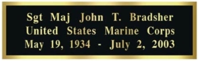 Personalized Name Plate Engraving Plate - Engraving. by The Military Gift Store - Vysn