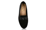 Piper Black Nubuck/Black Leather by Joan Oloff Shoes - Vysn