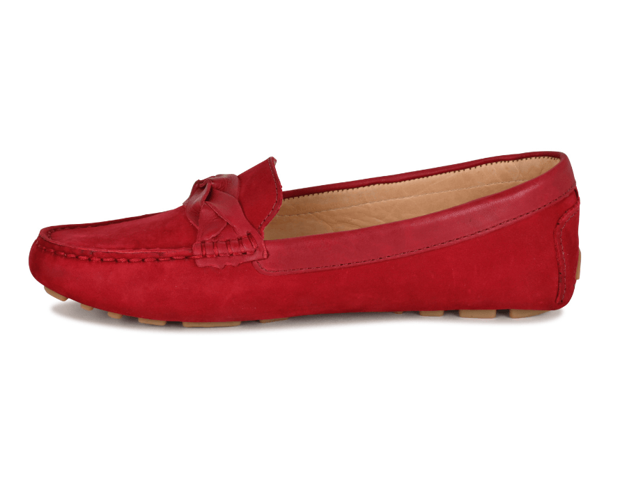 Piper Bordeaux Nubuck/Bordeaux Leather by Joan Oloff Shoes - Vysn