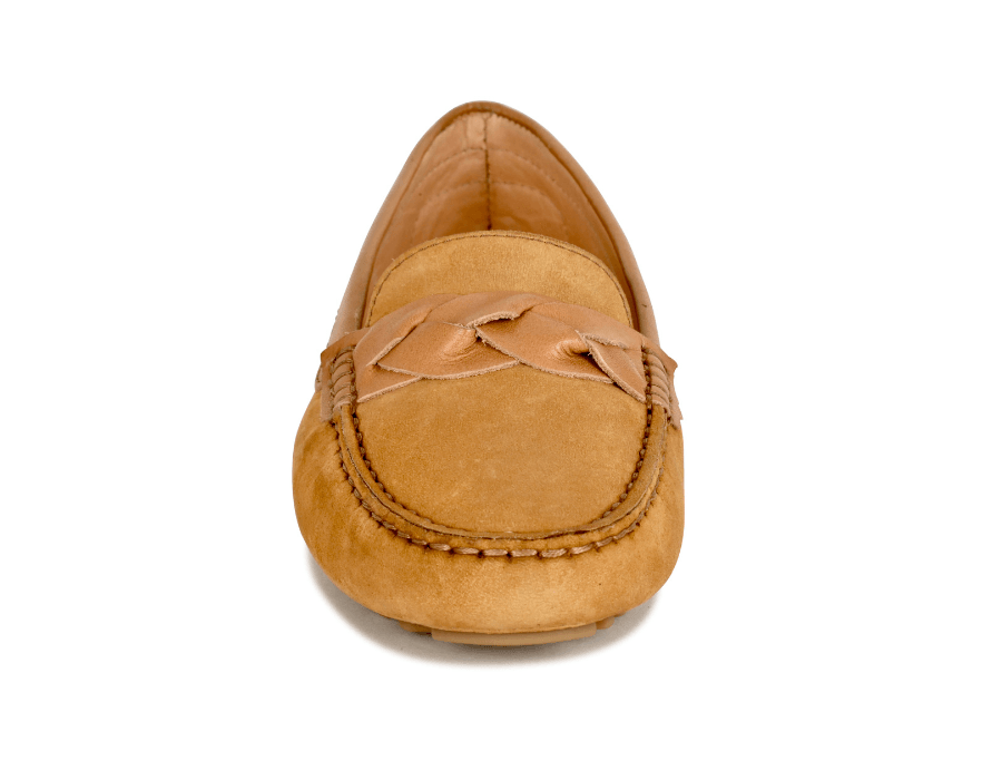 Piper Camel Nubuck/Camel Leather by Joan Oloff Shoes - Vysn