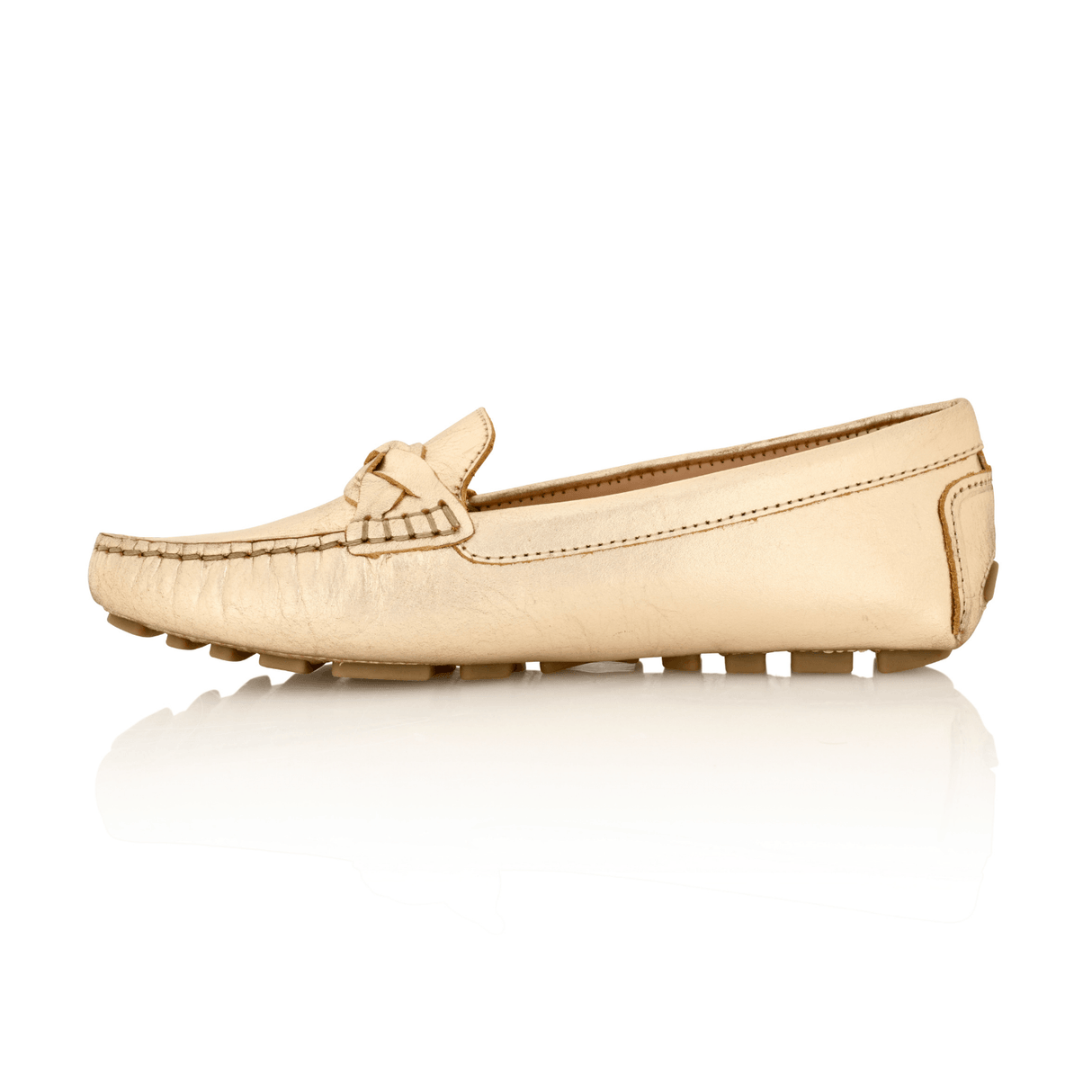 Piper Gold Metallic Leather by Joan Oloff Shoes - Vysn