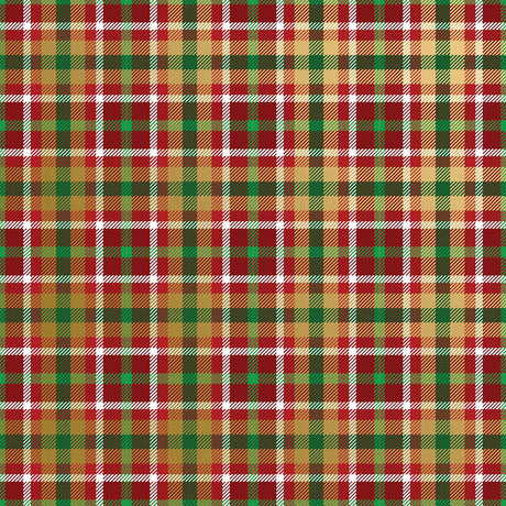 Plaid Christmas Gift Wrap by Present Paper - Vysn