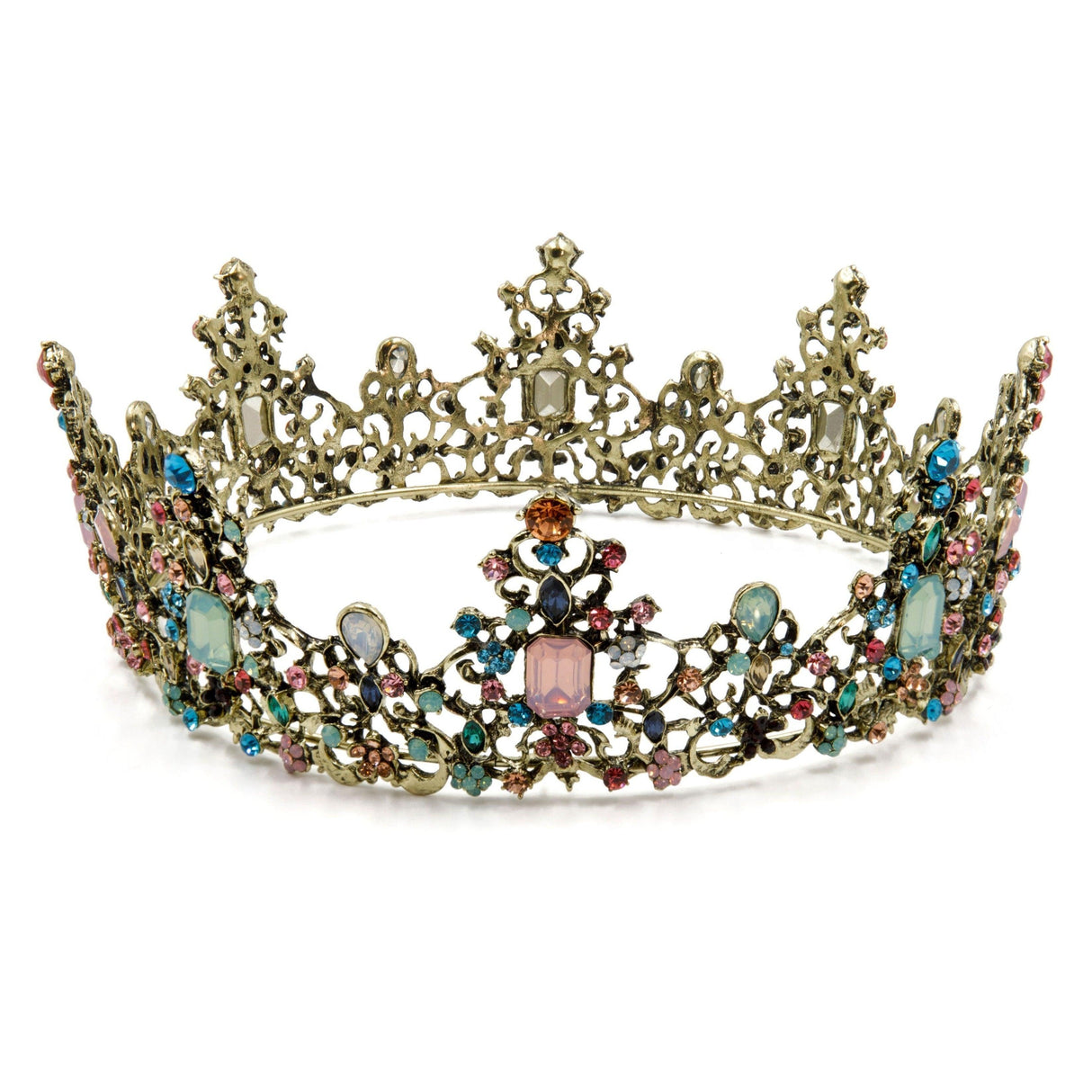 Princess of Pastels Luxe Tiara Crown by The Bullish Store - Vysn