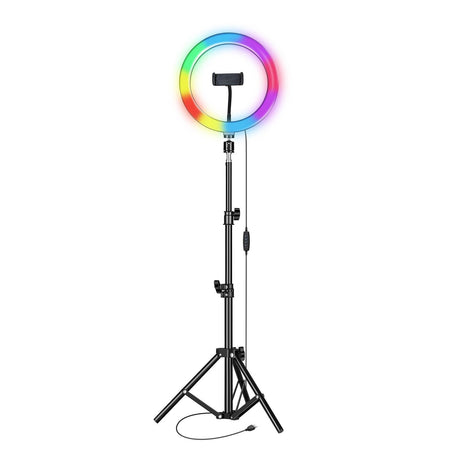 PRO Live Stream 10" LED Selfie Ring Light with RGB (SC-1630RGB) - VYSN