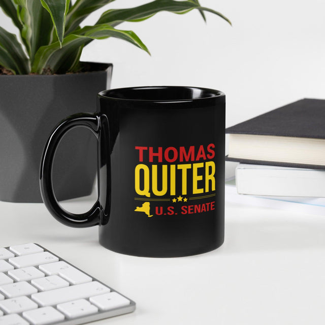 Quiter for US Senate Black Glossy Mug by Proud Libertarian - Vysn