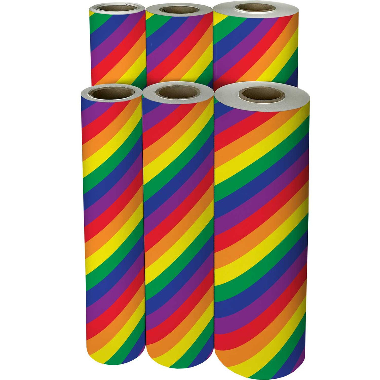 Rainbow Stripe Gift Wrap by Present Paper - Vysn