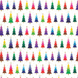 Rainbow Trees Christmas Gift Wrap by Present Paper - Vysn