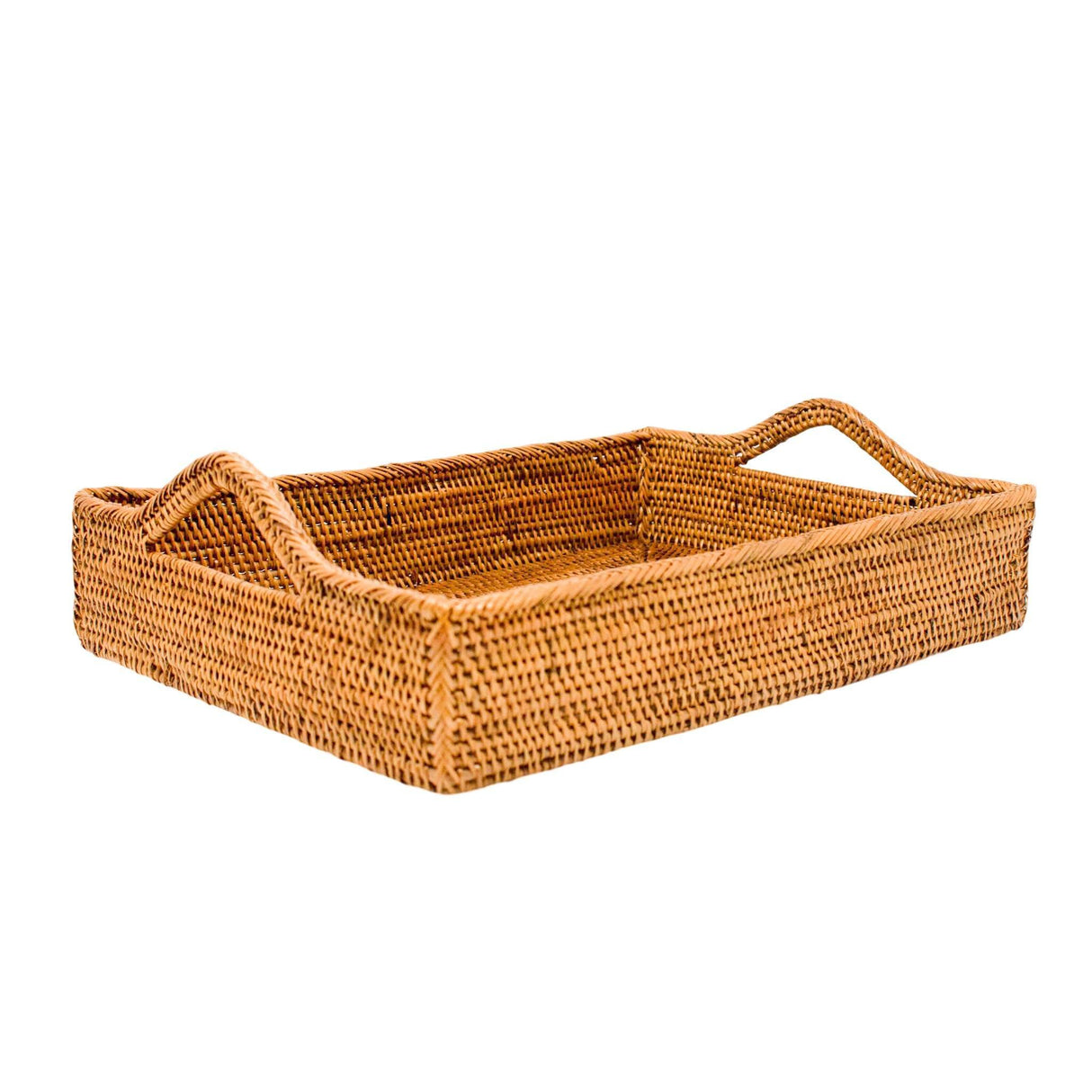 Rattan Tray with Handles by POPPY + SAGE - Vysn