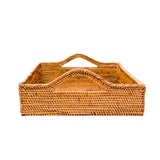 Rattan Tray with Handles by POPPY + SAGE - Vysn