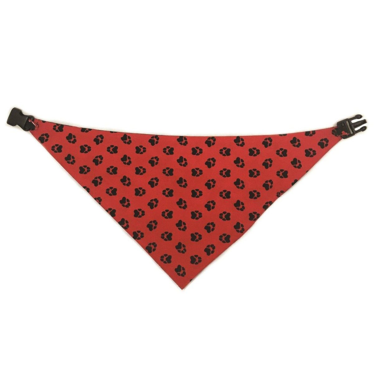 Red & Black Reversible Dog Bandana by Uptown Pups - Vysn