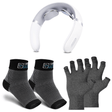 RelaxUltima Portable TENS Neck Massager & CompressUltima Compression Socks & Gloves Bundle - VYSN