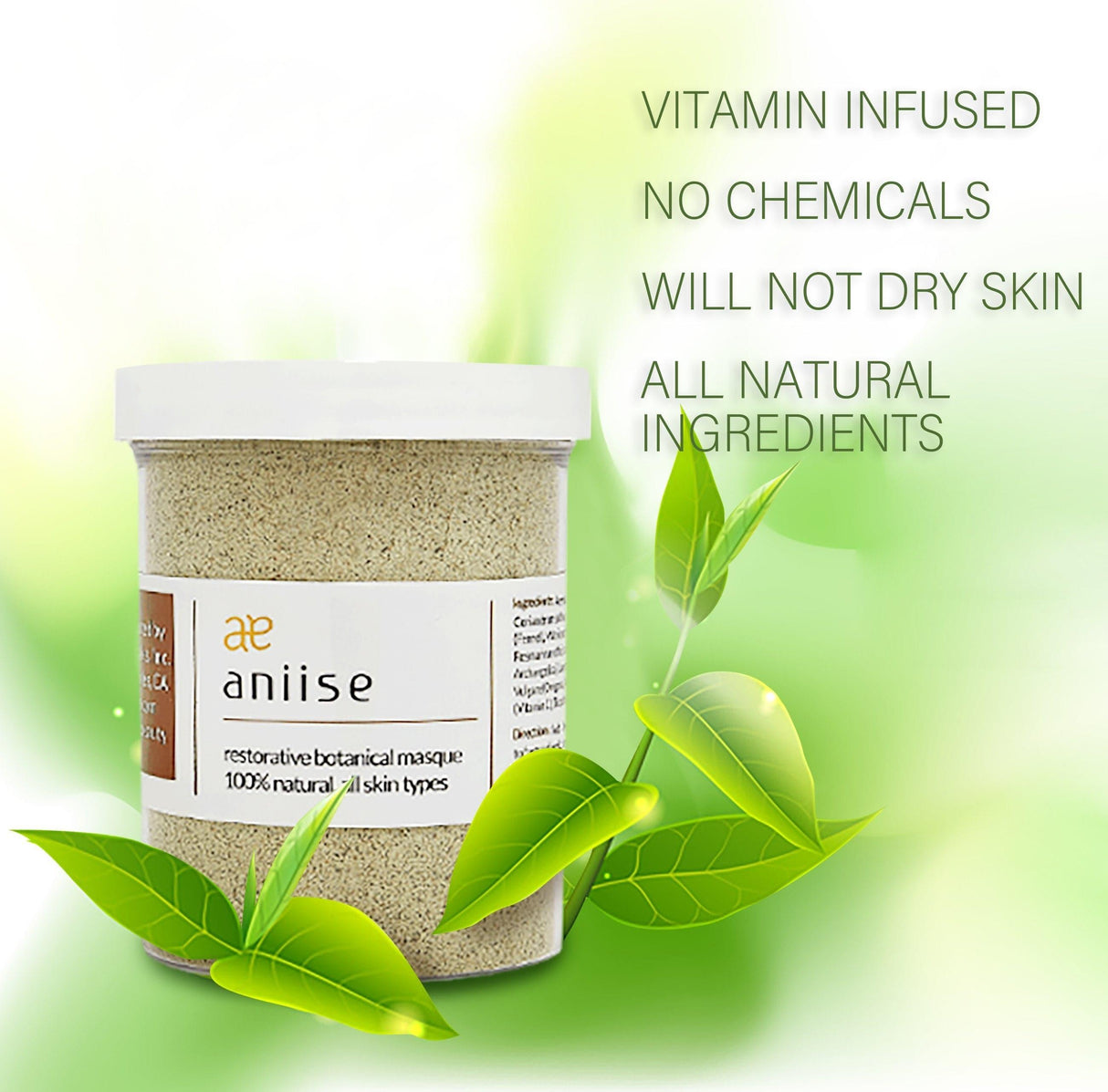 Restorative Botanical Face Mask - Loaded with Vitamin C, E and B+ Collagen by Aniise - Vysn