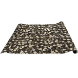 Retro Floral Charcoal Gift Wrap by Present Paper - Vysn