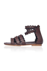 Rimini Boho Leather Sandals by ELF - Vysn