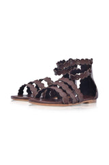 Rimini Boho Leather Sandals by ELF - Vysn