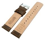 Samsung Galaxy Watch | Saddle Brown Leather & Stitching by Barton Watch Bands - Vysn