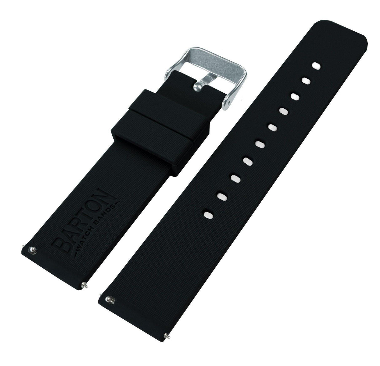 Samsung Galaxy Watch | Silicone | Black by Barton Watch Bands - Vysn