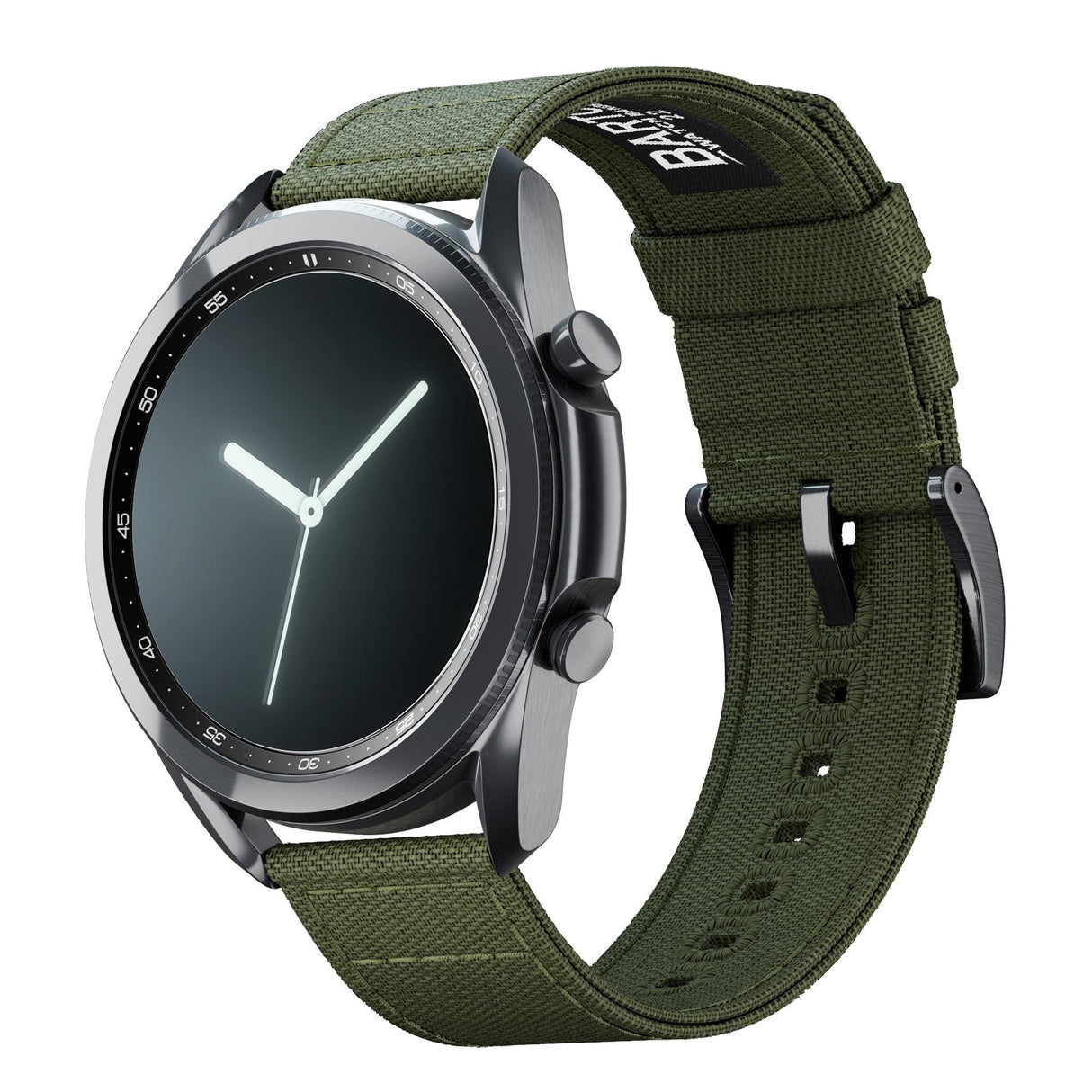 Samsung Galaxy Watch3 | Army Green Canvas by Barton Watch Bands - Vysn