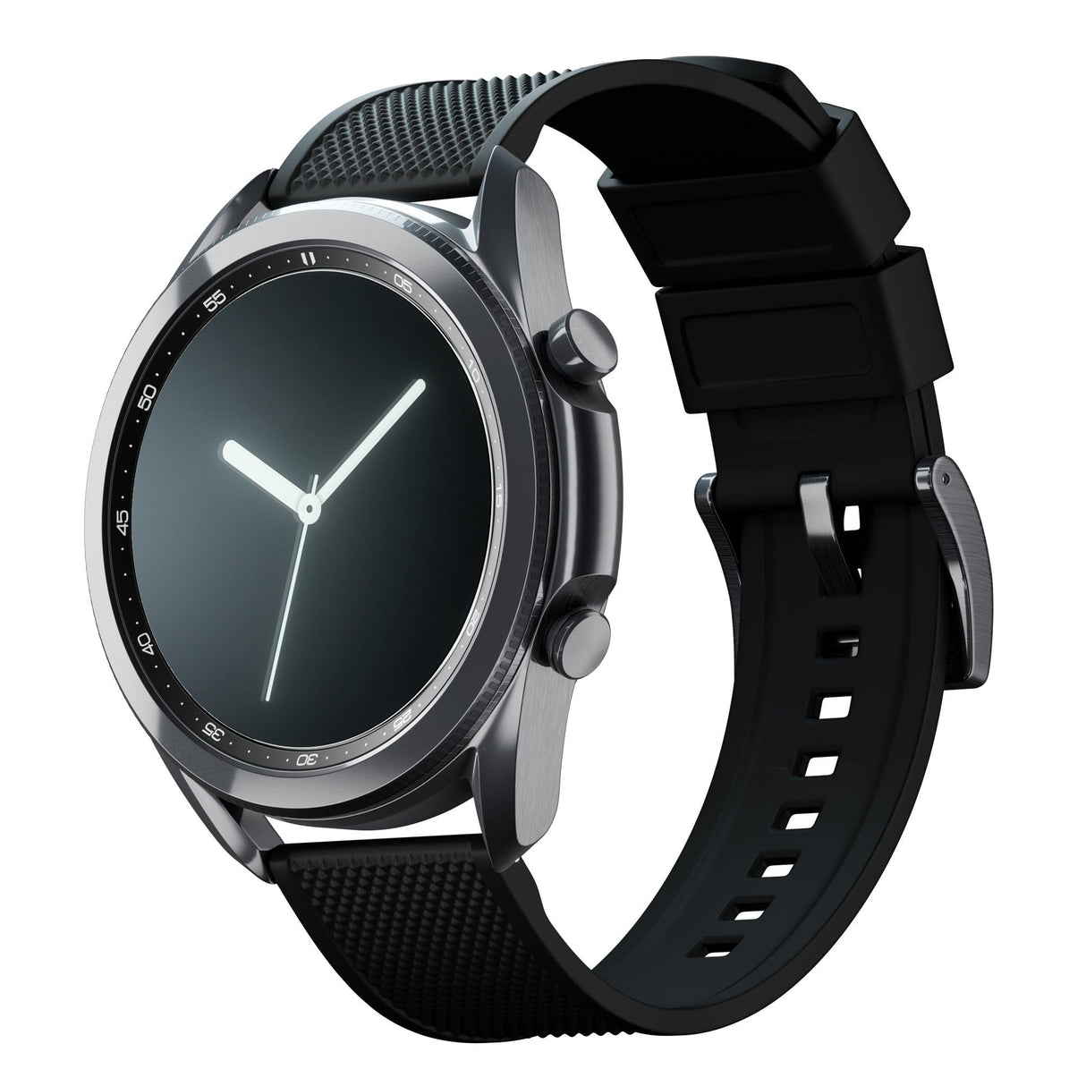 Samsung Galaxy Watch3 | Elite Silicone | Black by Barton Watch Bands - Vysn