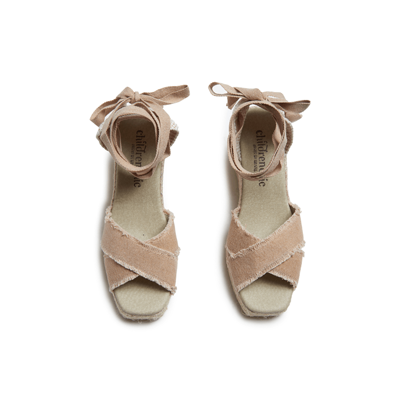 Sandal Espadrille in Tan by childrenchic - Vysn