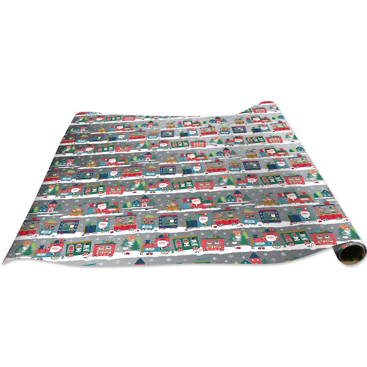 Santa's Train Christmas Gift Wrap by Present Paper - Vysn