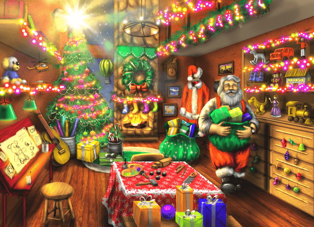 Santa's Workshop Jigsaw Puzzles 1000 Piece by Brain Tree Games - Jigsaw Puzzles - Vysn