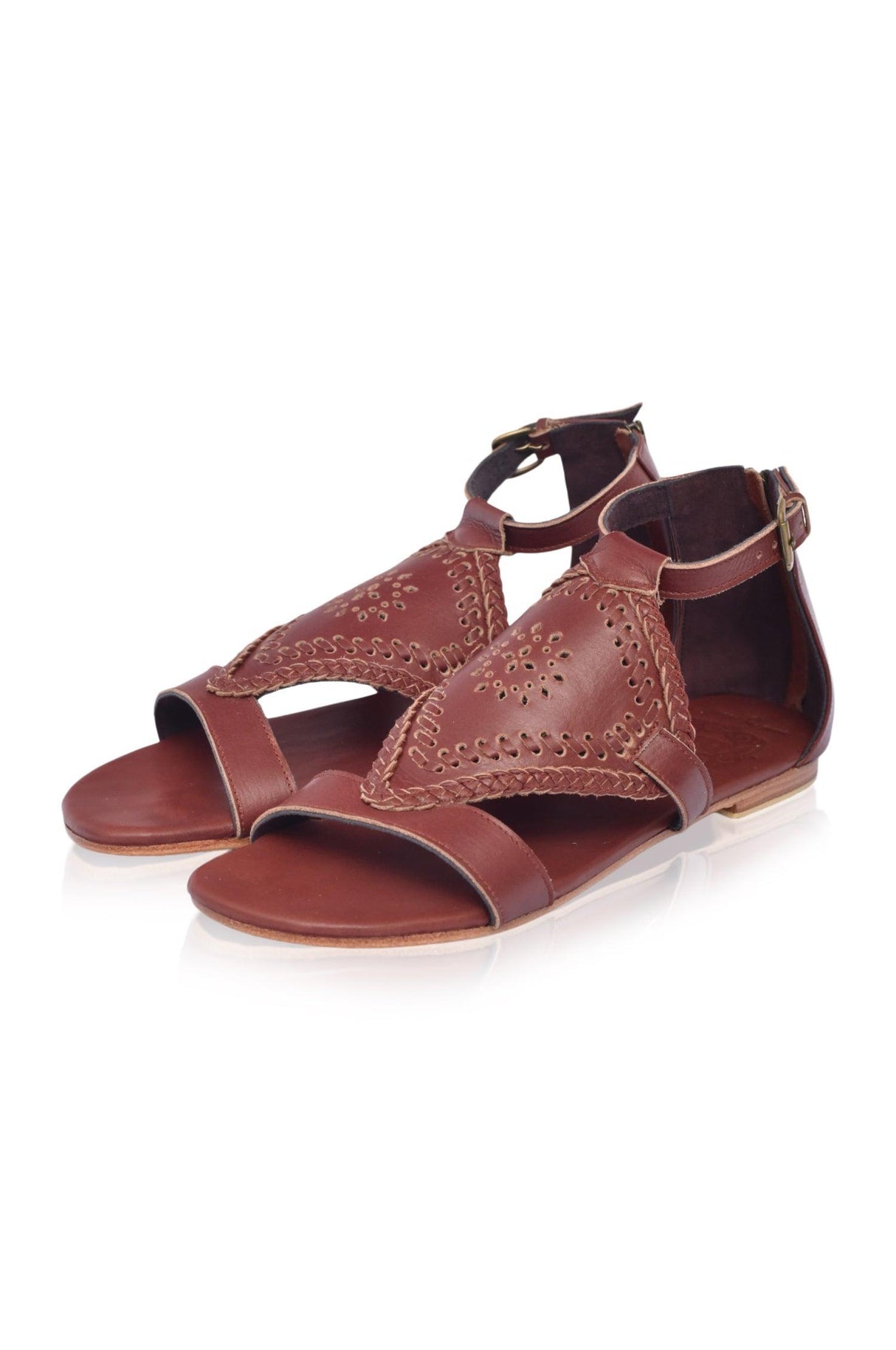 Savannah Leather Sandals by ELF - Vysn