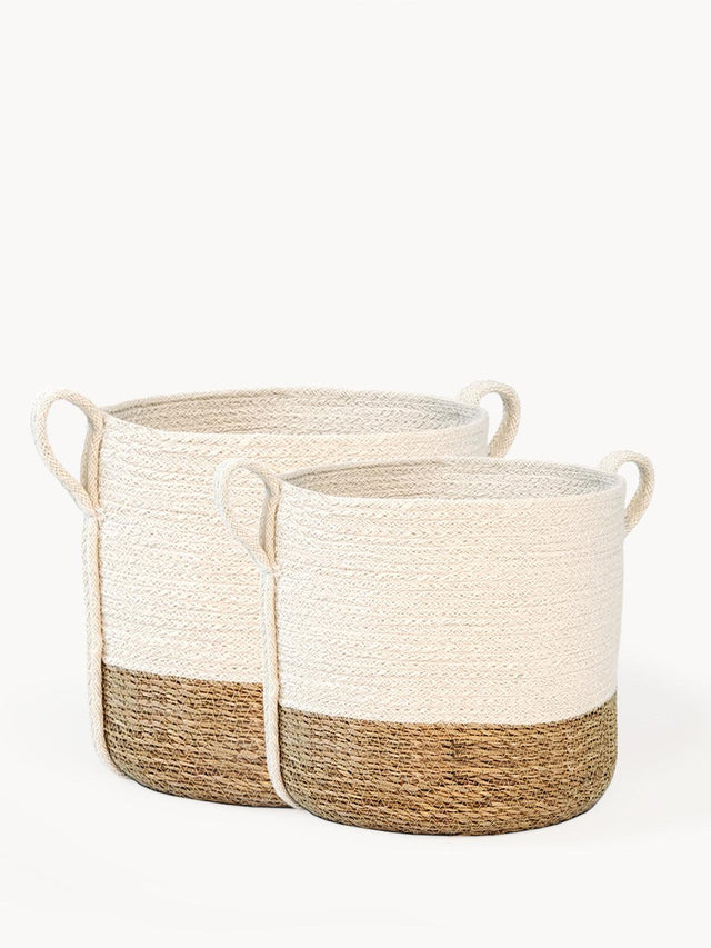 Savar Basket with Side Handle by KORISSA - Vysn