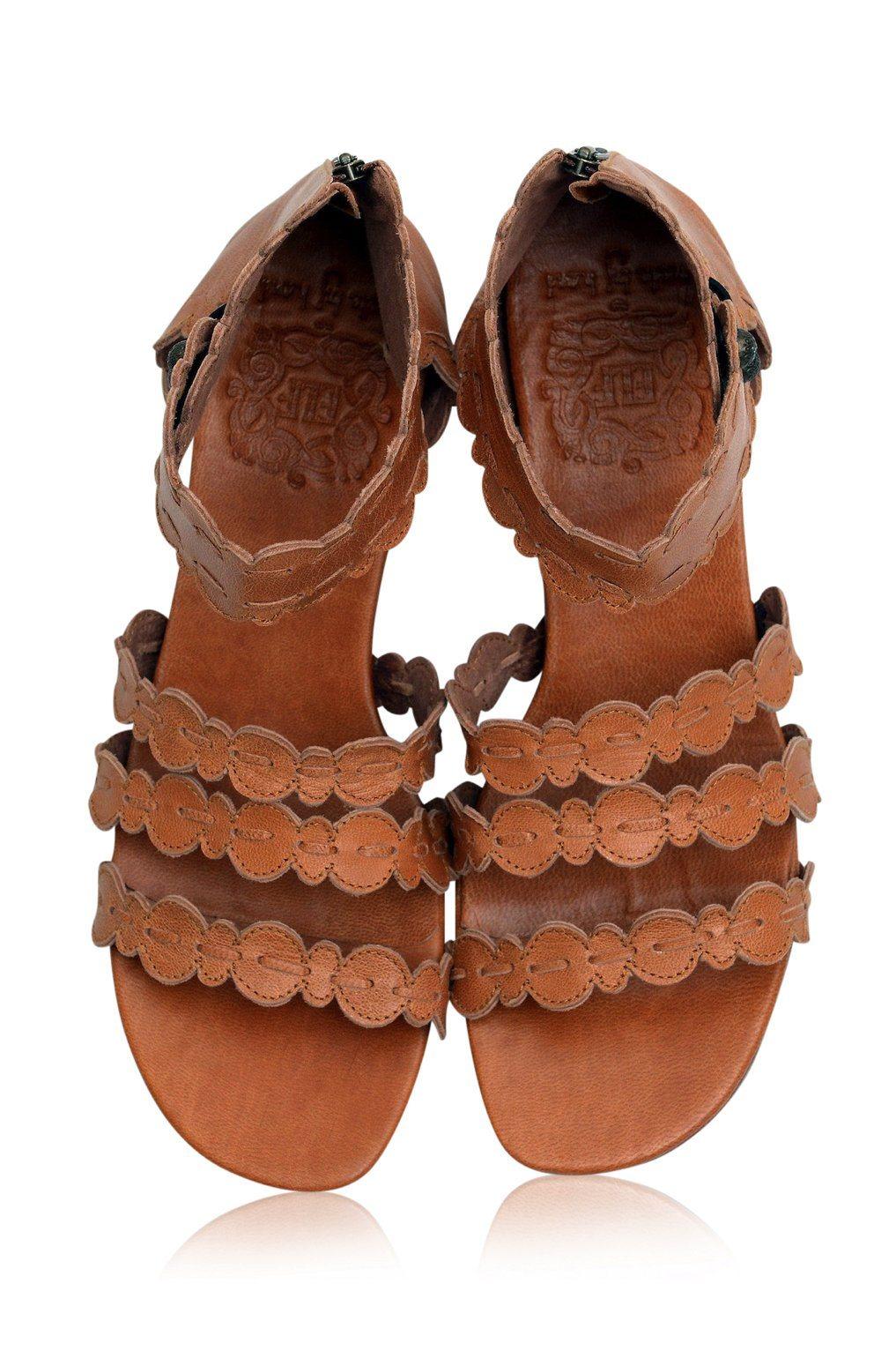 Seaside Leather Sandals by ELF - Vysn