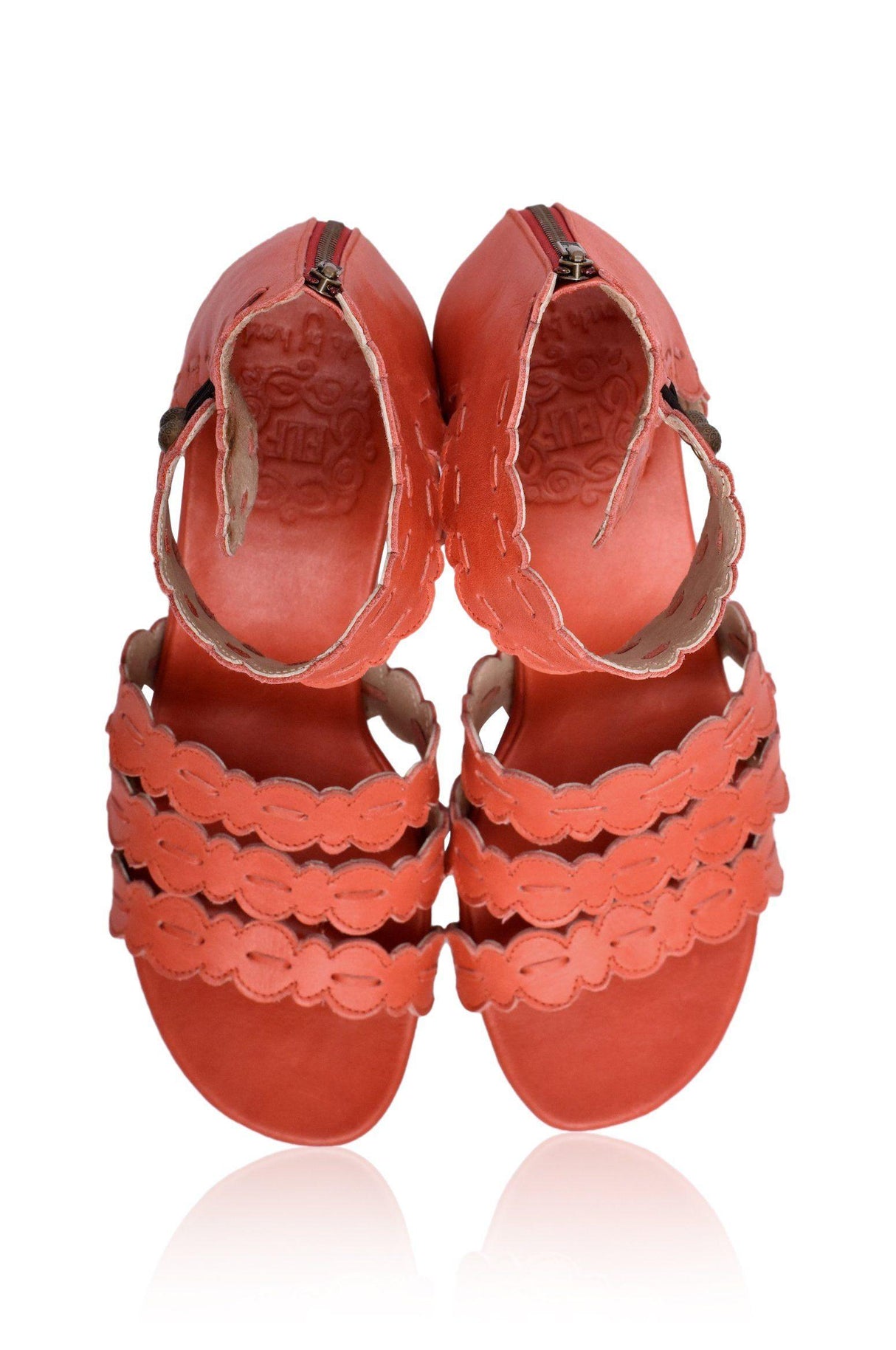 Seaside Leather Sandals by ELF - Vysn