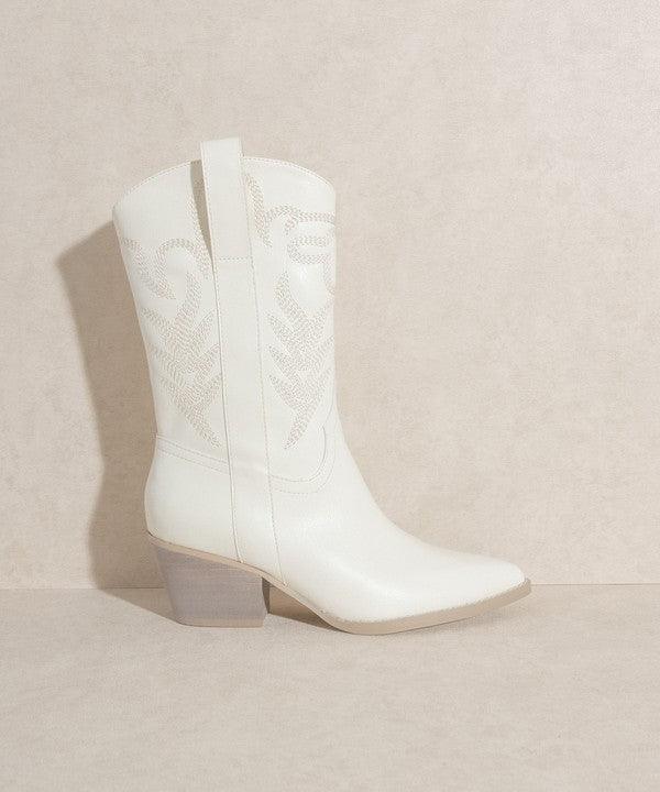 Sephira - Oasis Society Embroidered Short Boot by Blak Wardrob - Vysn