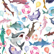 Shark Party Birthday Gift Wrap by Present Paper - Vysn