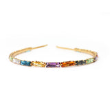 Sleek and Profesh Rainbow Gem Headband by The Bullish Store - Vysn