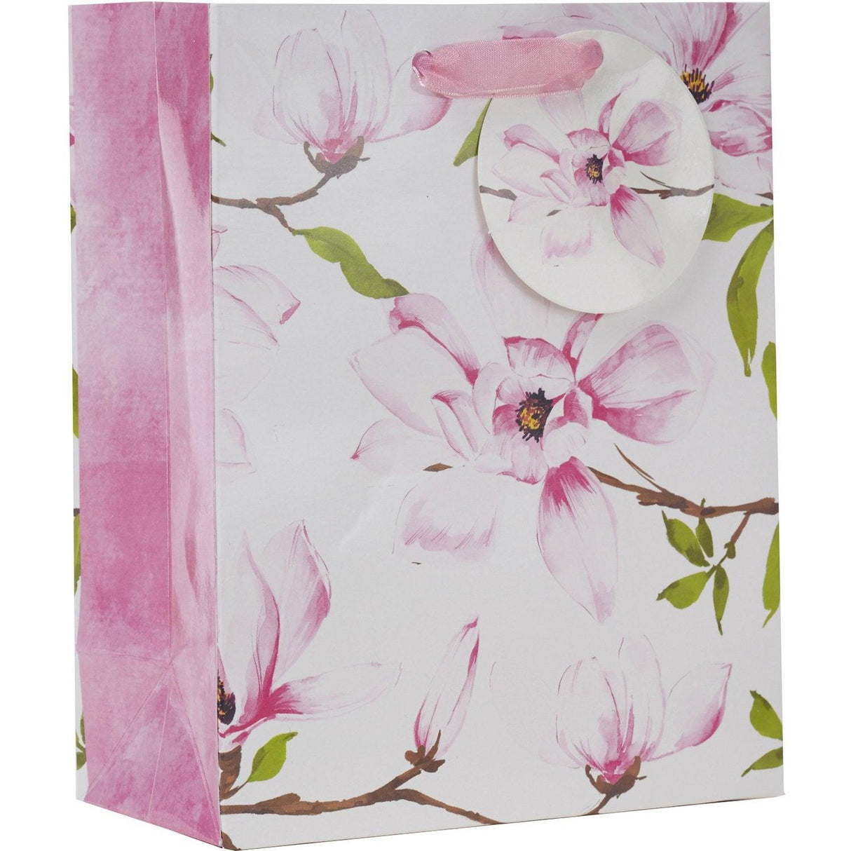 Small Gloss Floral Gift Bags, Magnolia by Present Paper - Vysn