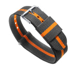 Smoke & Pumpkin | Nylon NATO® Style by Barton Watch Bands - Vysn