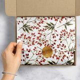 Snow Berries 20" x 30" Christmas Gift Tissue Paper by Present Paper - Vysn