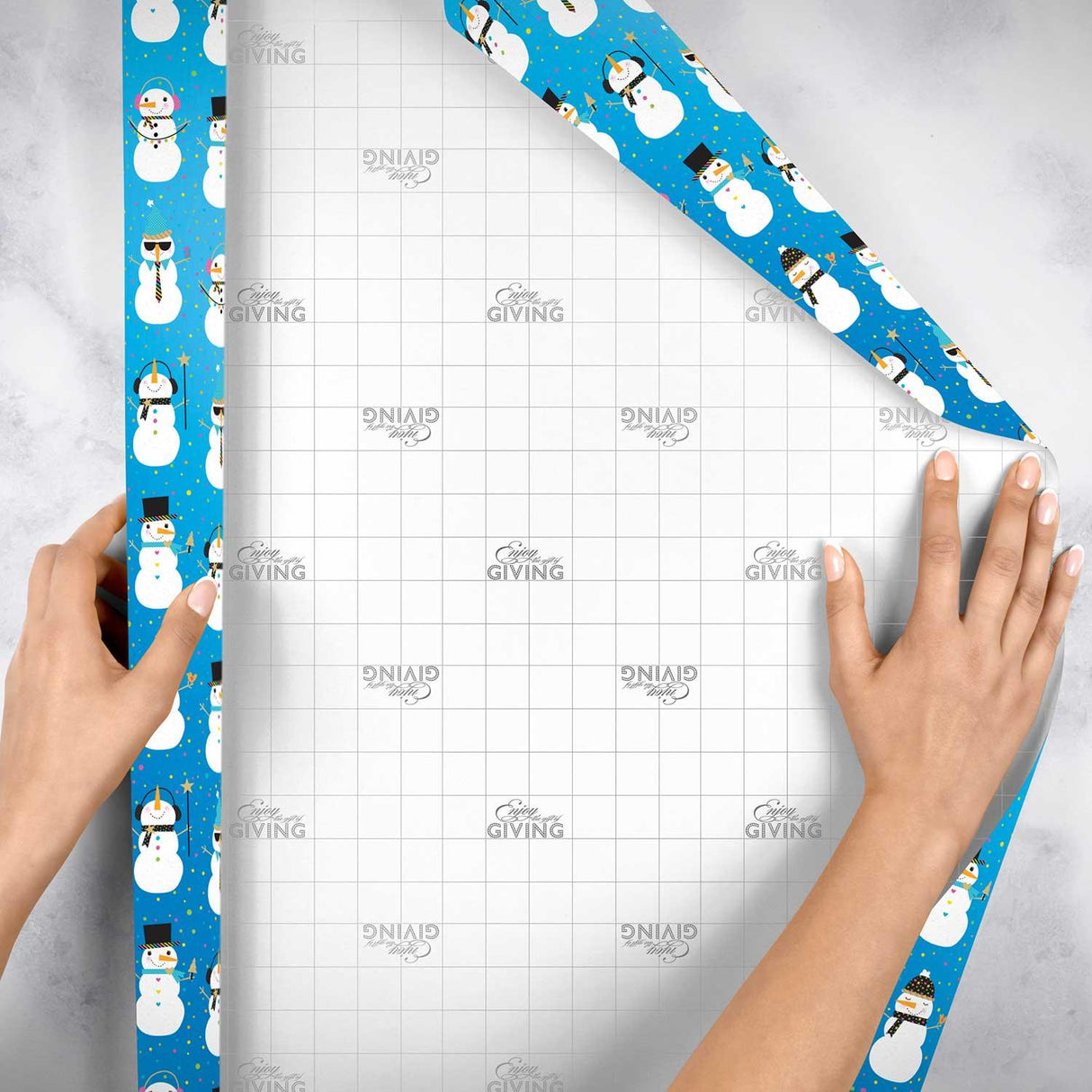 Snowman Party Christmas Gift Wrap by Present Paper - Vysn