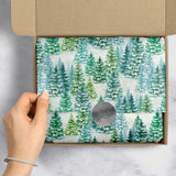 Snowy Trees 20" x 30" Christmas Gift Tissue Paper by Present Paper - Vysn