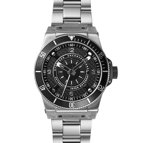 Sportivo Silver Black Bracelet by Hydrogen Watch - Vysn