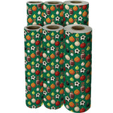 Sports Ornaments Christmas Gift Wrap by Present Paper - Vysn