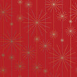 Starburst Red Christmas Gift Wrap by Present Paper - Vysn