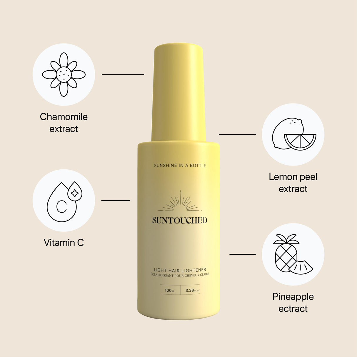 Suntouched Hair Lightener for Light Hair by Suntouched - Vysn