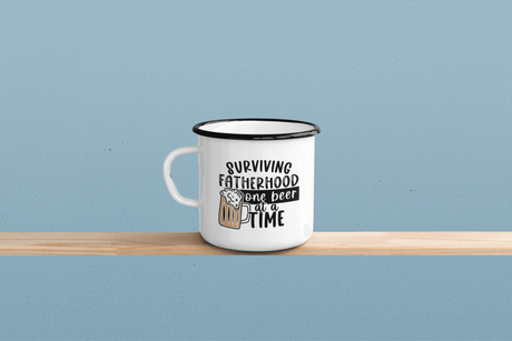 Surviving Fatherhood One Beer At A Time Fathers Day Collection by WinsterCreations™ Official Store - Vysn