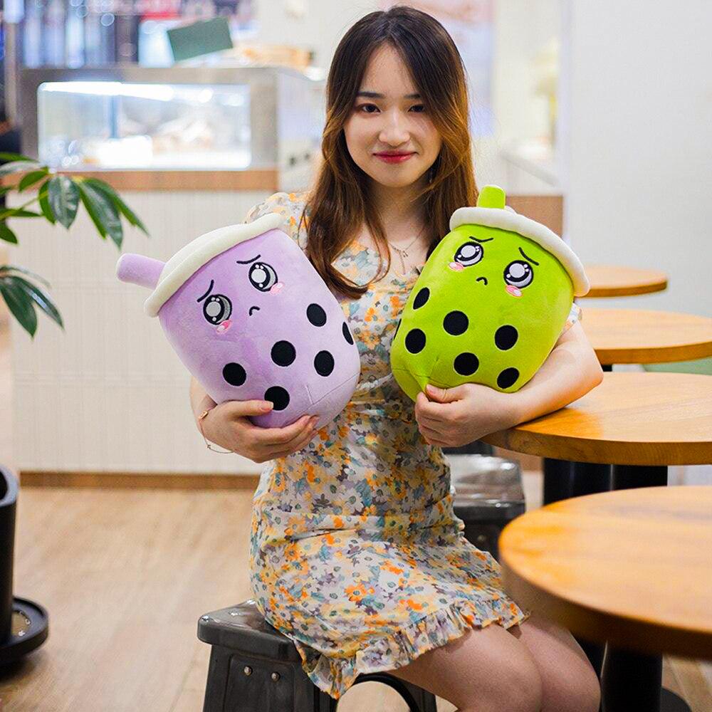 Taro and Matcha Boba Plushie by Subtle Asian Treats - Vysn