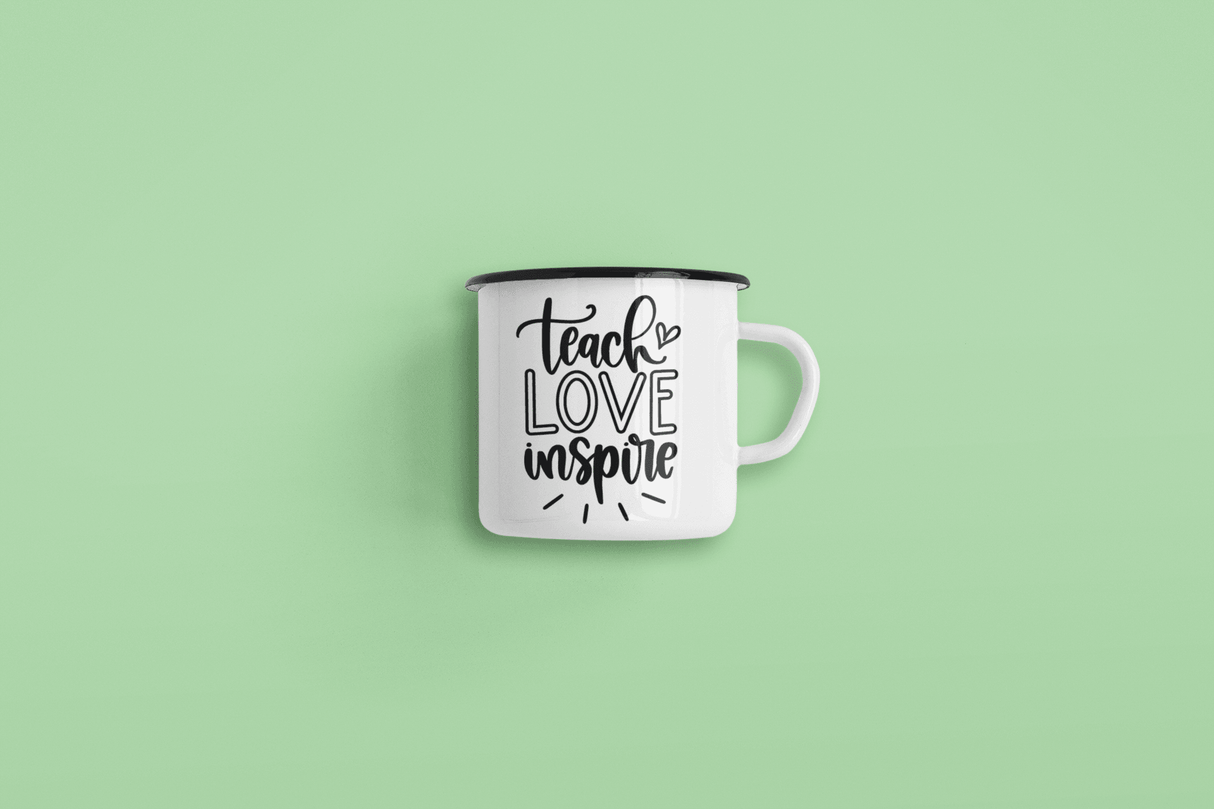 Teach Love Inspire Teacher Mug by WinsterCreations™ Official Store - Vysn