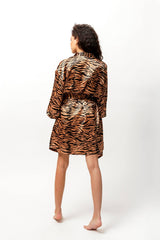 Tiger Print Anais Robe by LUVMEMORE - Vysn